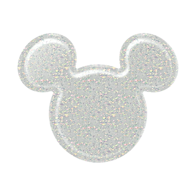 Disney — Earridescent White Glitter Mickey Mouse